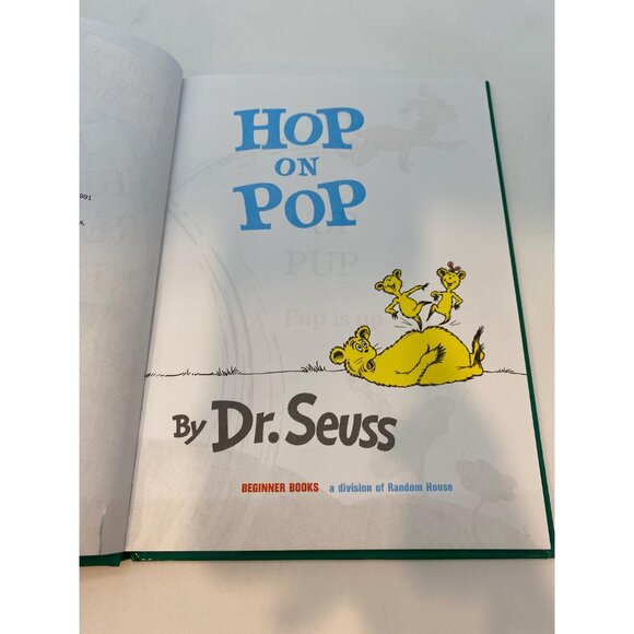Vintage Dr. Seuss Hop on Pop Hardcover Children's Book - Picture 6 of 7
